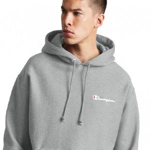 Heather Grey Champion Pullover Hoodie Fleece Powerblend Sweats